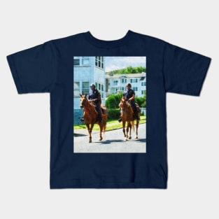 Police - Two Mounted Police Kids T-Shirt